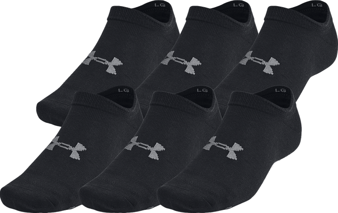 Under Armour Essential 6 Pack No Show Socks - Men's | Champs Sports