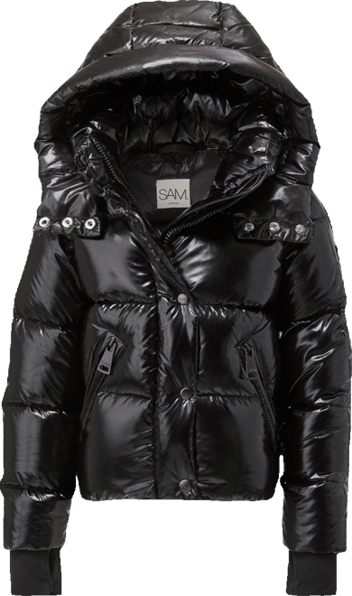 Girls' Elsa Hooded Down Coat - Big Kid