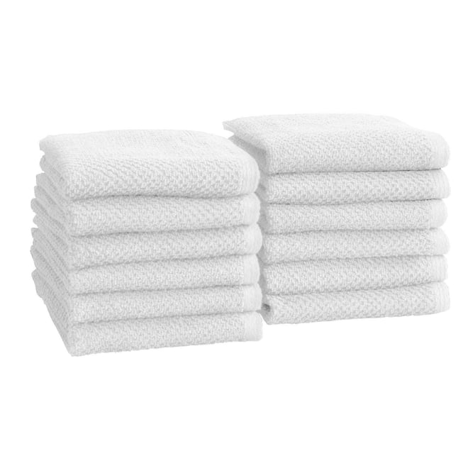 . Cotton Textured 12-Piece Washcloth Set