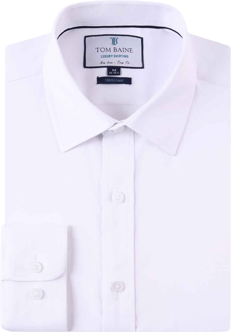 Men's Four-Way Stretch Jacquard Solid Button Down Dress Shirt