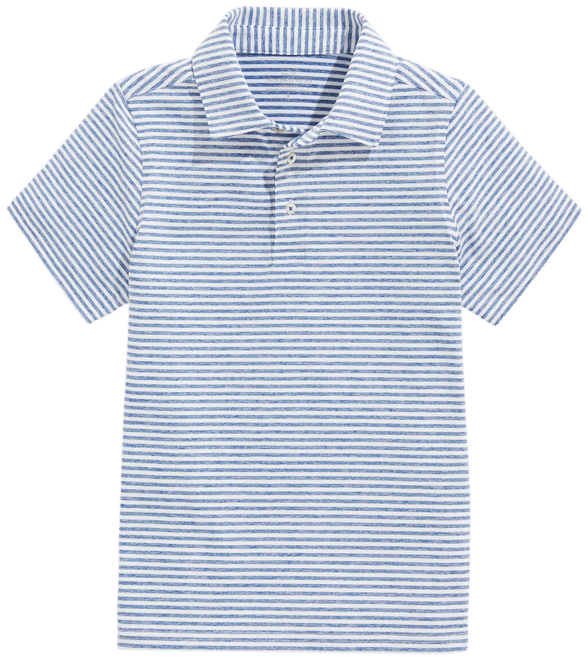 Boys' Heathered Winstead Stripe Sankaty Performance Polo