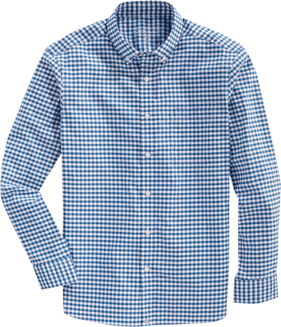 Skysail Gingham Performance Cotton Shirt