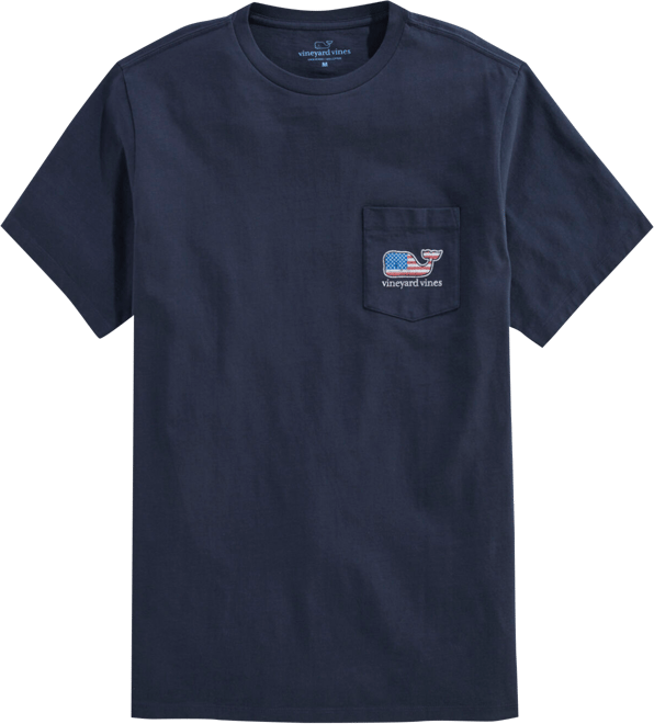 Flag Whale Short-Sleeve Pocket Tee