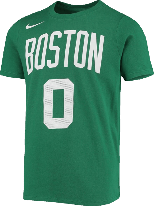 Big Boys  Jayson Tatum Kelly Green Boston Celtics Logo Name and Number Performance T-shirt