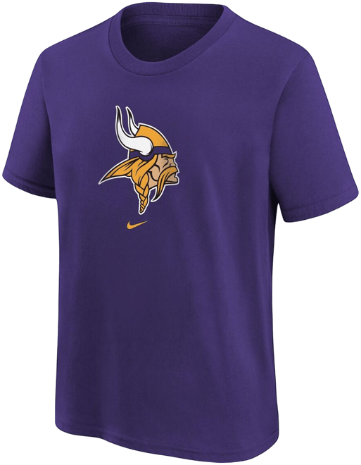 Big Boys  Purple Minnesota Vikings Logo T-shirt