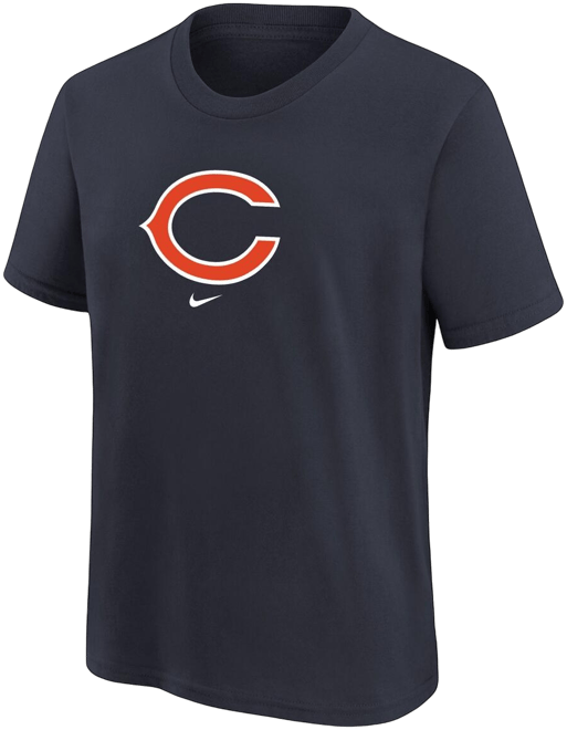 Big Boys  Navy Chicago Bears Logo T-shirt