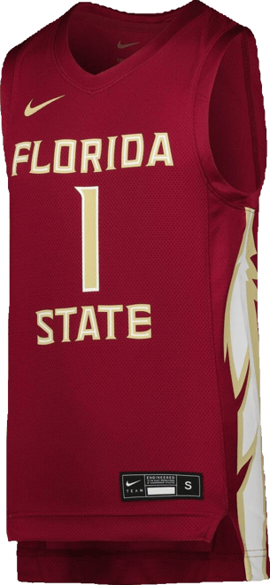Big Boys  Garnet Florida State Seminoles Team Replica Basketball Jersey