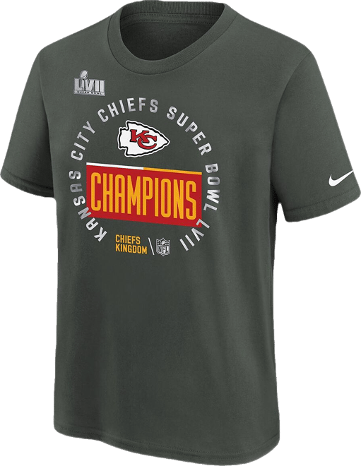 Nike Big Boys Anthracite Kansas City Chiefs Super Bowl LVII