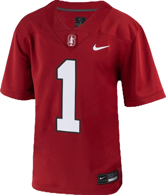 Big Boys  #1 Crimson Stanford Cardinal Untouchable Football Jersey