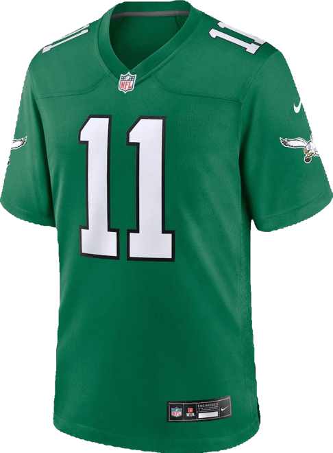 Big Boys  A.j. Brown Kelly Green Philadelphia Eagles Alternate Player Game Jersey