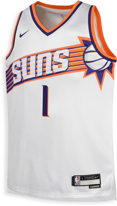 Big Boys  Devin Booker White Phoenix Suns Swingman Jersey