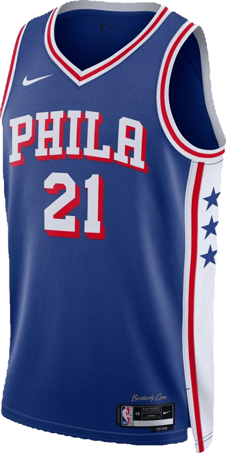 Big Boys  Joel Embiid Royal Philadelphia 76ers Swingman Jersey