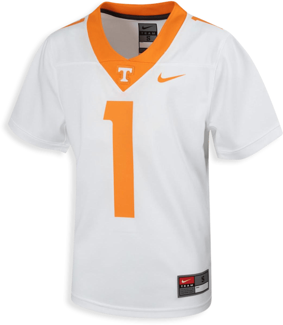 Big Boys  #1 White Tennessee Volunteers Untouchable Football Jersey