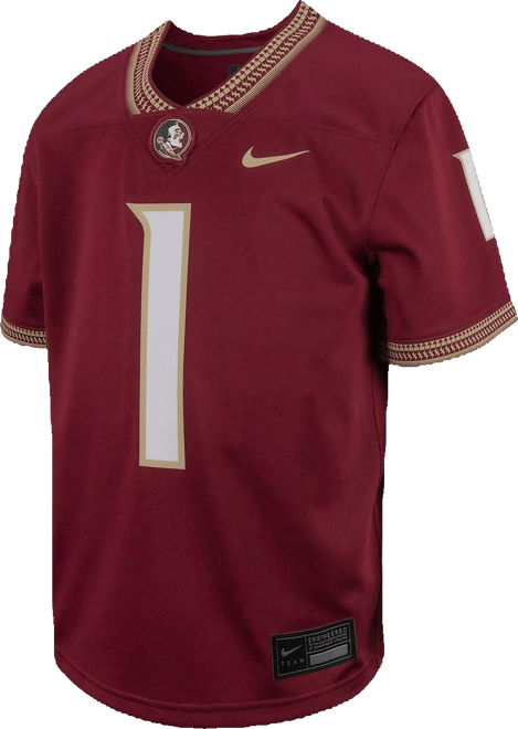 Big Boys  #1 Garnet Florida State Seminoles Football Game Jersey
