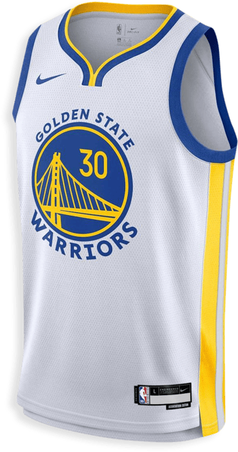 Big Boys  Stephen Curry White Golden State Warriors Performance Swingman Jersey