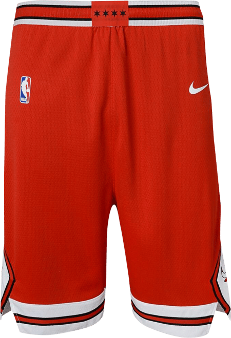 Big Boys  Red Chicago Bulls Icon Edition Mesh Performance Swingman Shorts
