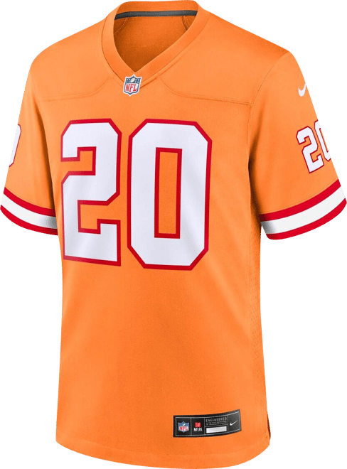 Big Boys  Ronde Barber Orange Tampa Bay Buccaneers Retired Player Game Jersey