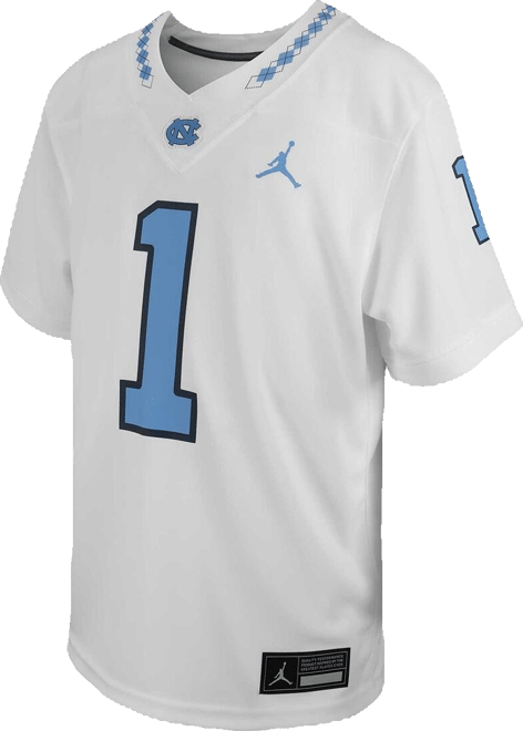 Big Boys  #1 White North Carolina Tar Heels Untouchable Replica Game Jersey