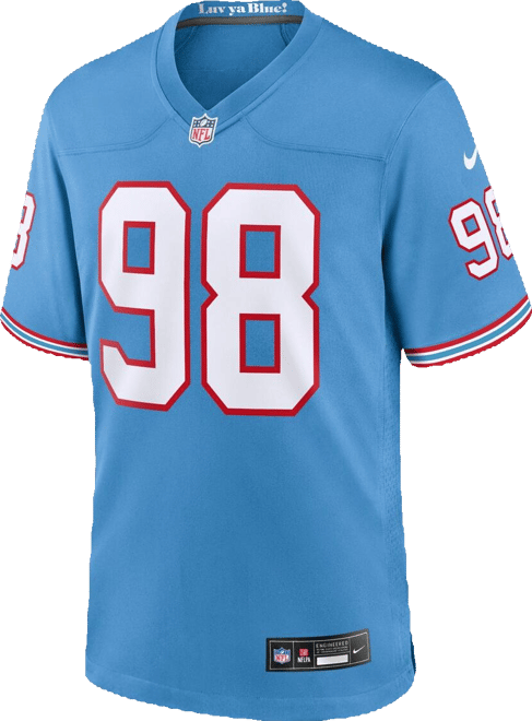 Big Boys  Jeffery Simmons Light Blue Tennessee Titans Game Jersey