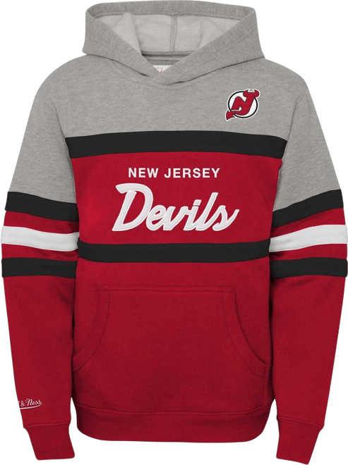 Big Boys and Girls &nbsp;Red New Jersey Devils Head Coach Pullover Hoodie