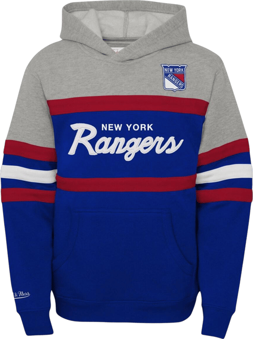 Big Boys &nbsp;Blue New York Rangers Head Coach Pullover Hoodie