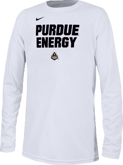 Big Boys  White Purdue Boilermakers 2024 On-Court Bench Energy T-shirt