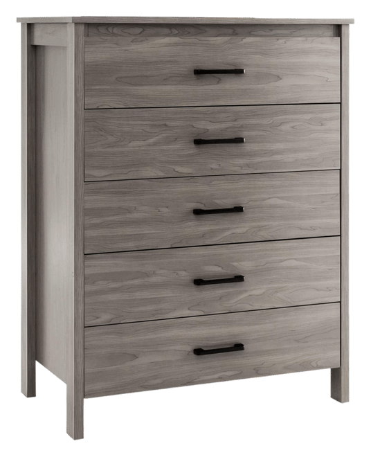 Modern 5-Drawer Multipurpose Chest Dresser with Metal Handles