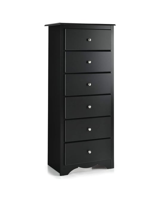 6 Drawers Chest Dresser Clothes Storage Bedroom Furniture Cabinet