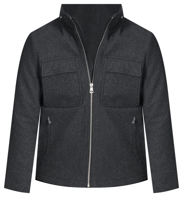 Men's Hipster Full-Zip Jacket with Zip-Out Hood