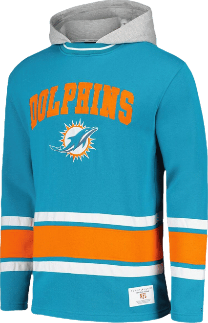 Men's  Aqua Miami Dolphins Ivan Fashion Pullover Hoodie
