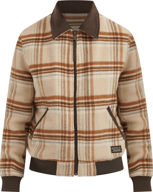 Men's Zip Corduroy-Collar Jacket