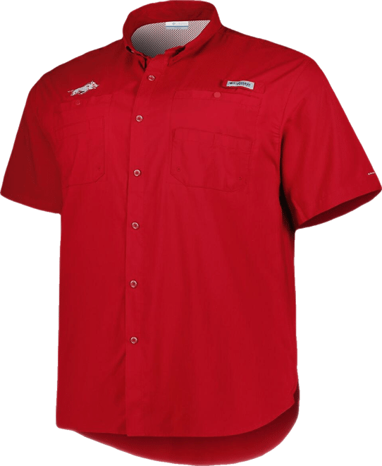 Men's  Cardinal Arkansas Razorbacks Big and Tall Collegiate Tamiami Button-Down Shirt