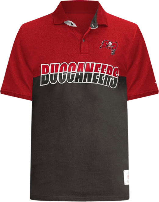 Men's Pewter/Red Tampa Bay Buccaneers Color Block Polo