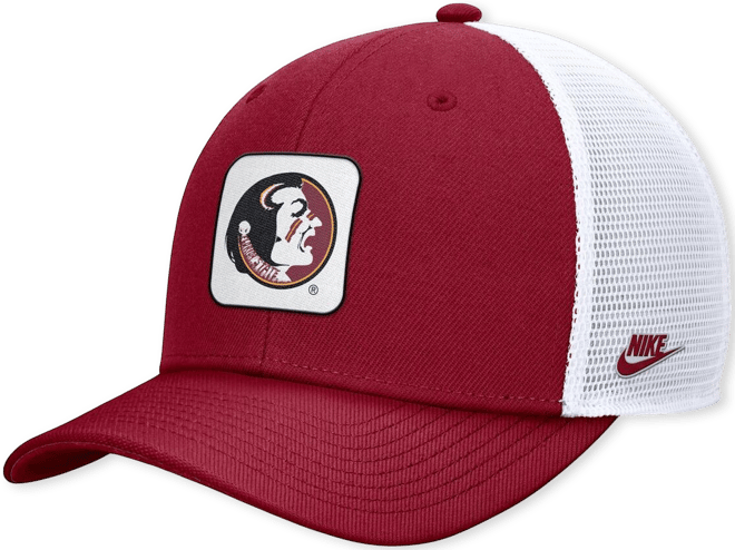 Men's Garnet/White Florida State Seminoles Legacy Rise Mascot Trucker Adjustable