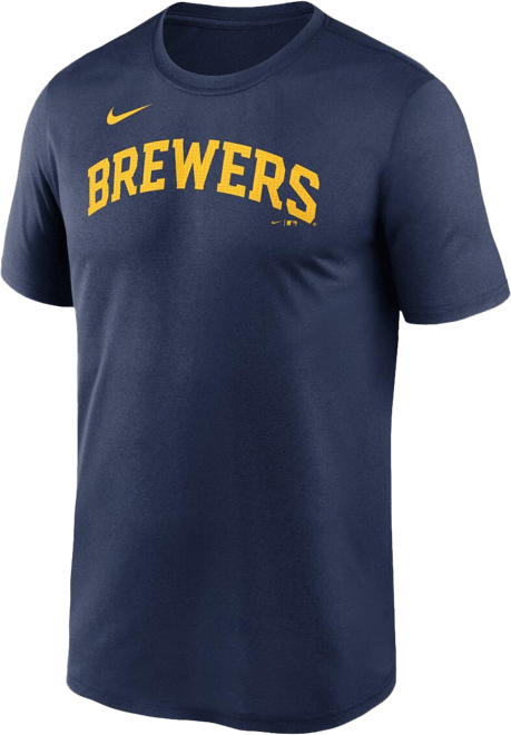 Men's Navy Milwaukee Brewers Fuse Legend T-Shirt
