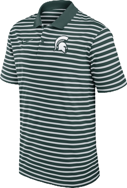 Men's Michigan State Spartans Primetime Victory Striped Performance Polo