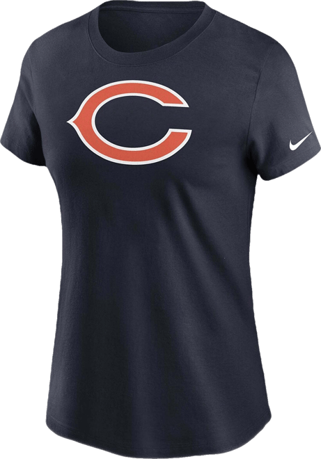 Women's Navy Chicago Bears Logo Essential T-shirt