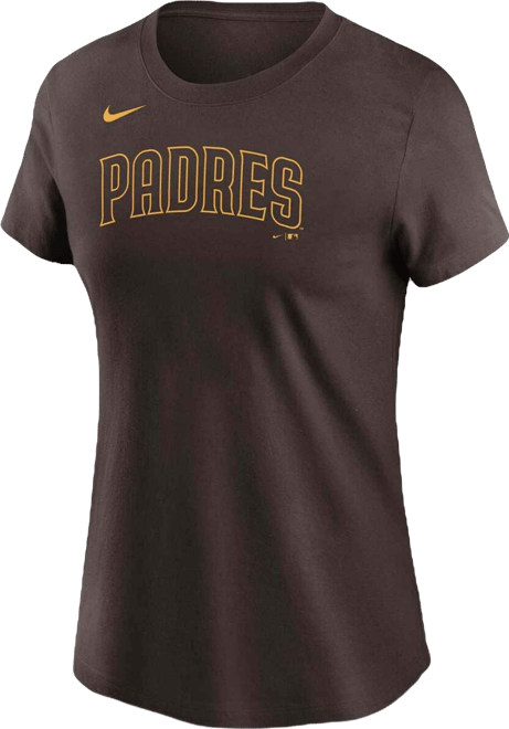 Women's Manny Machado Brown San Diego Padres Name Number T-shirt