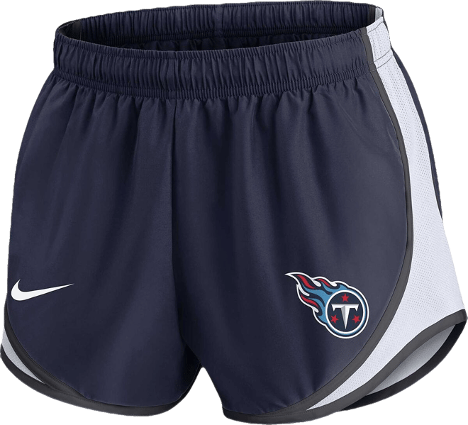 Women's  Navy Tennessee Titans Performance Tempo Shorts