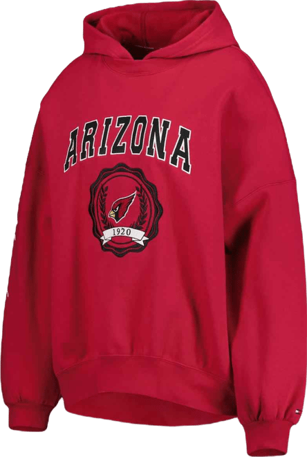 Women's  Cardinal Arizona Cardinals Becca Drop Shoulder Pullover Hoodie