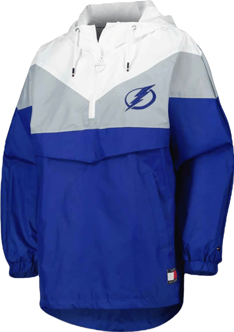 Women's  Blue, Silver Tampa Bay Lightning Staci Half-Zip Windbreaker Jacket