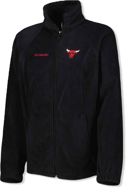 Women's  Black Chicago Bulls Benton Springs Raglan Full-Zip Jacket