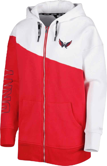 Women's  Sport Red, White Washington Capitals Gina Full-Zip Hoodie