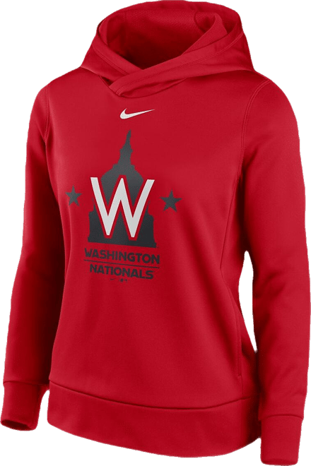 Women's  Red Washington Nationals Alternate Logo Performance Pullover Hoodie