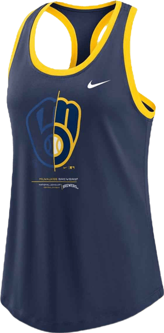 Women's  Navy Milwaukee Brewers Tech Tank Top