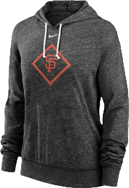 Women's  Black San Francisco Giants Diamond Icon Gym Vintage-Like Pullover Hoodie
