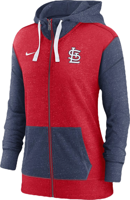 Women's  Red St. Louis Cardinals Full-Zip Hoodie