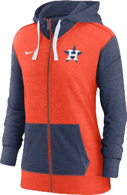 Women's  Orange Houston Astros Full-Zip Hoodie
