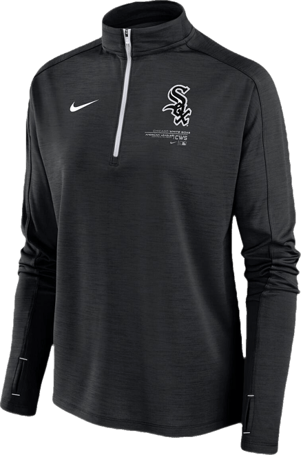 Women's  Black Chicago White Sox Pacer Quarter-Zip Top