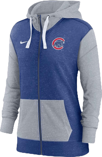 Women's  Royal Chicago Cubs Full-Zip Hoodie